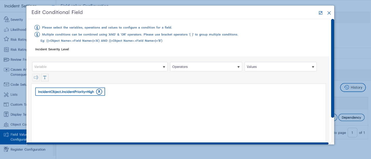 Enhancing Incident Management with Conditional Fields and Action Fields